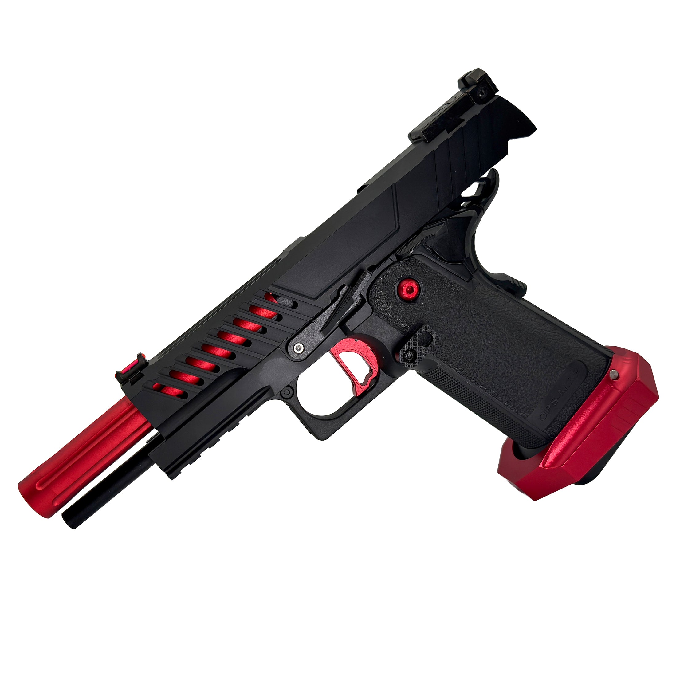 Vanguard Leader Hi Capa GBU Custom  Gel Blaster - Built for fast cycling, crisp recoil and lightning quick reloads, this custom sidearm delivers smooth control, rapid follow up shots and standout competition performance.