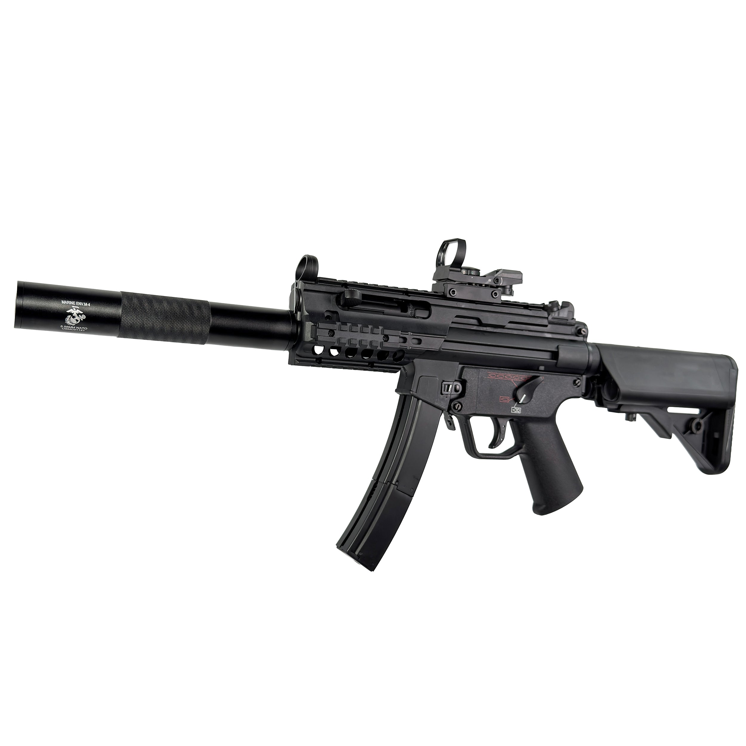 Custom Green Gas MP5K PDW "SWAT" - GBBR Gel Blaster