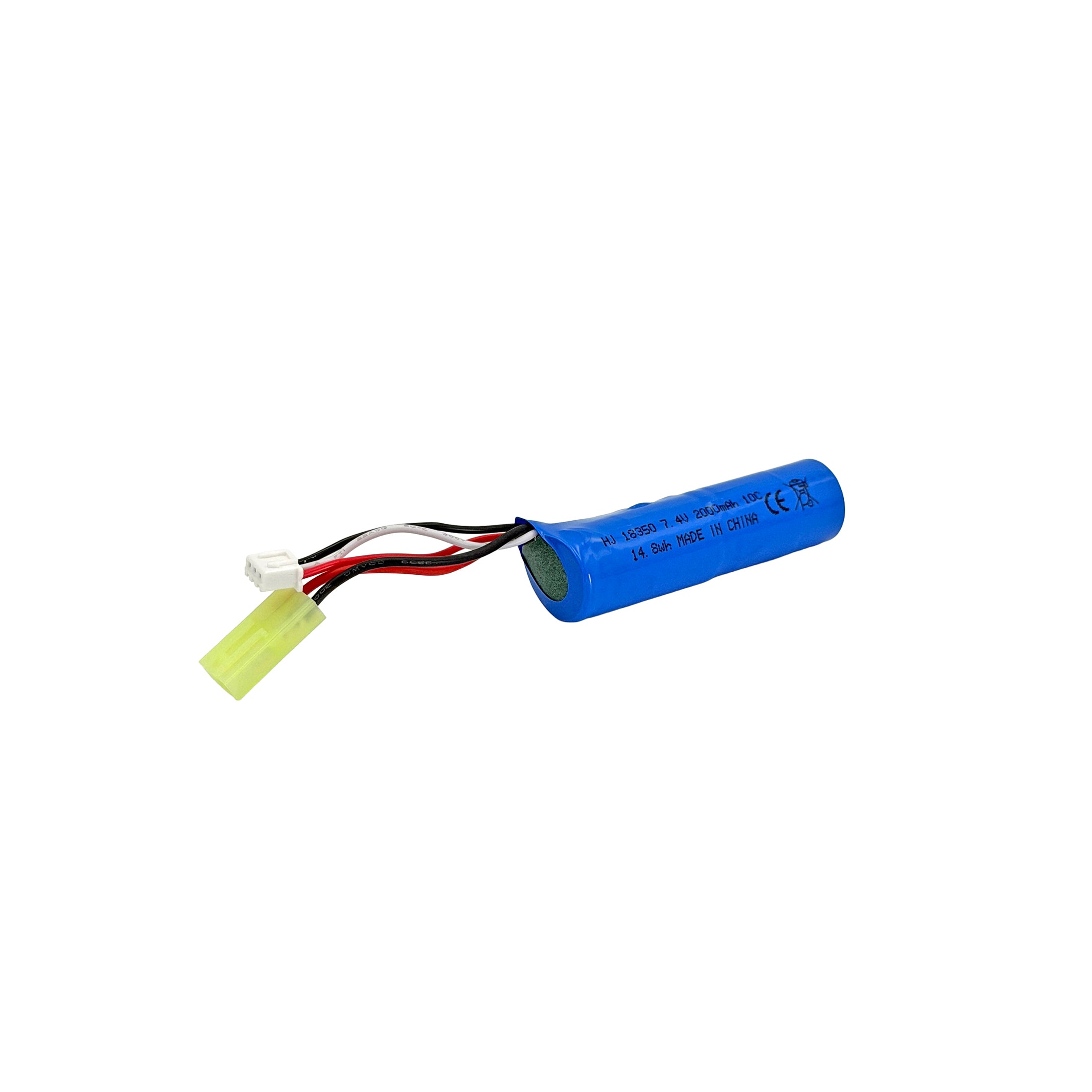 HJ 7.4V High Discharge 2000mAh 10c Battery Short Cell (Mini Tamiya)
