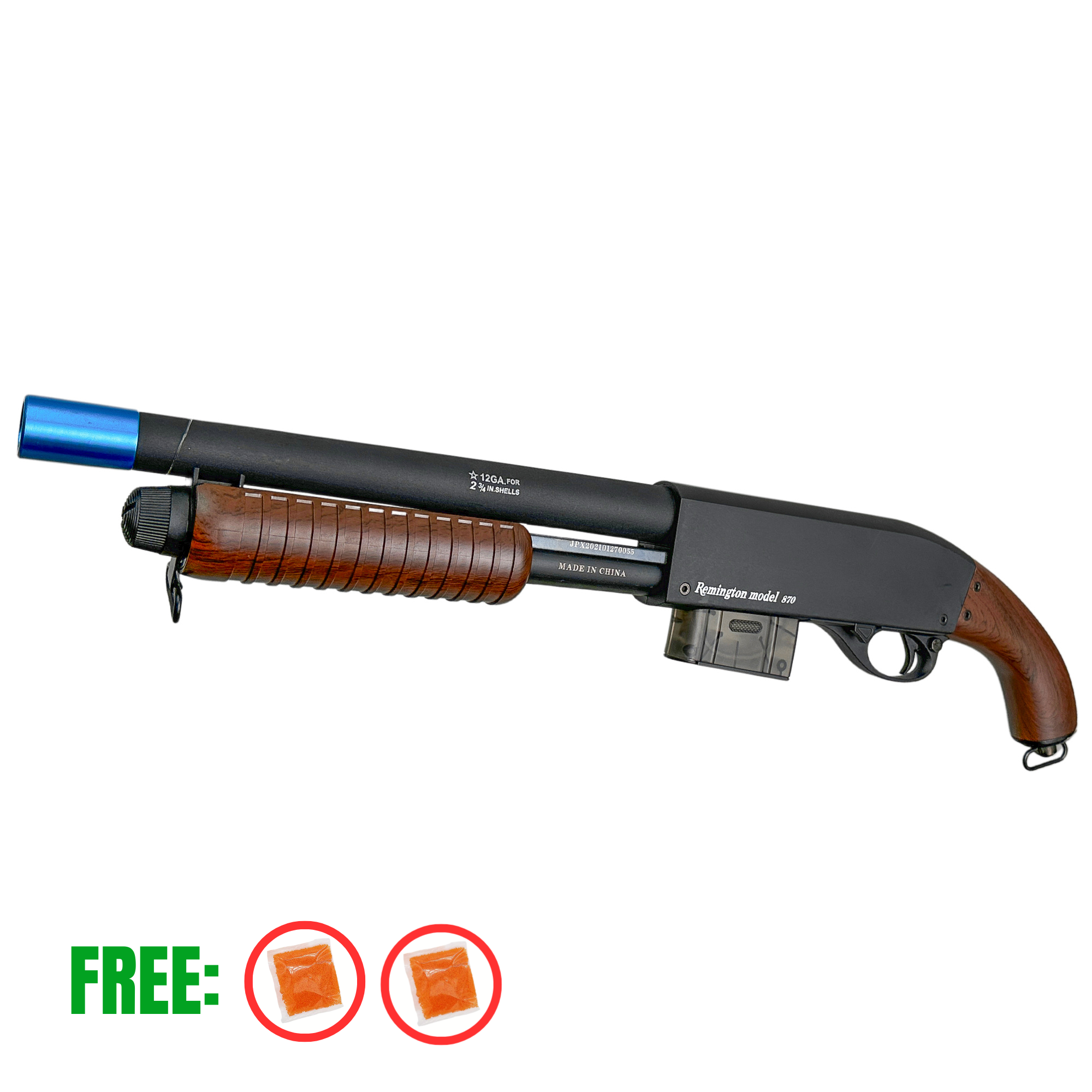 CA870 Semi Auto Shotgun - Gel Blaster - Introducing the CA870 Semi-Automatic Shotgun: a solid, weighted pump action shotgun that fires gels at over 270 feet per second.