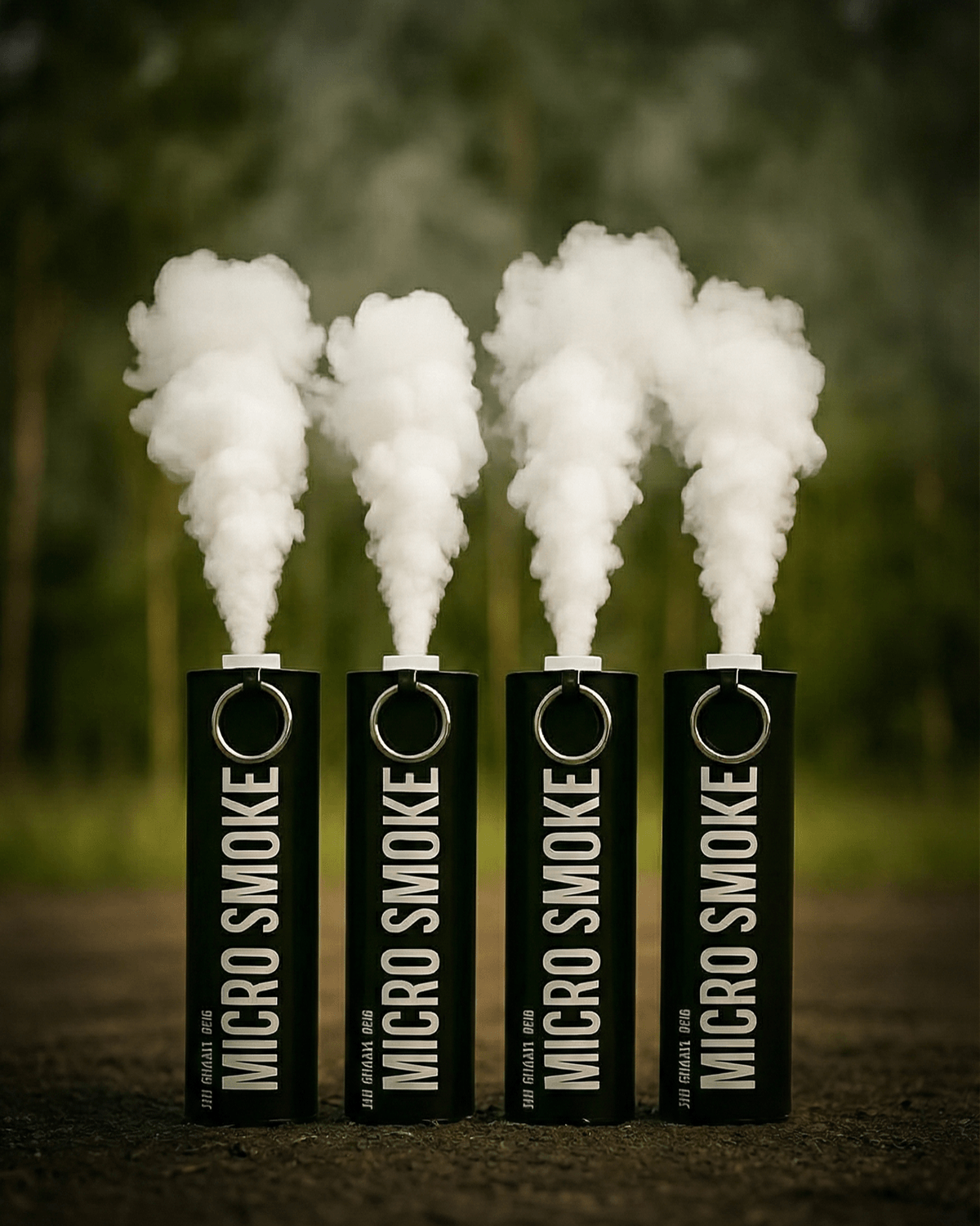 4 Pack Wire-Pull Mock Smoke Grenade