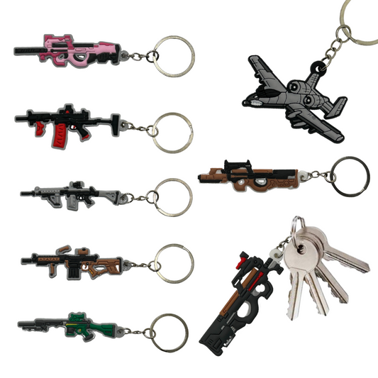 Assorted Rubber Key Ring's