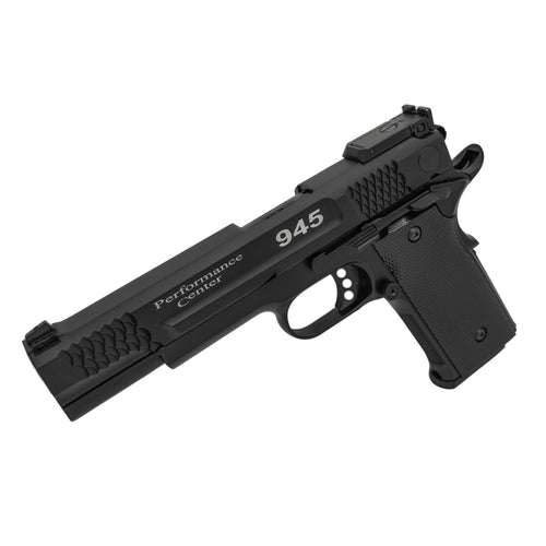 Smith & Wesson M945 PERFORMANCE CENTER - Gas Pistol - The Double Bell Smith & Wesson M945 Performance Center gas pistol is a must-have for collectors, celebrated for its iconic 1911 design, realistic feel, and meticulous attention to detail.