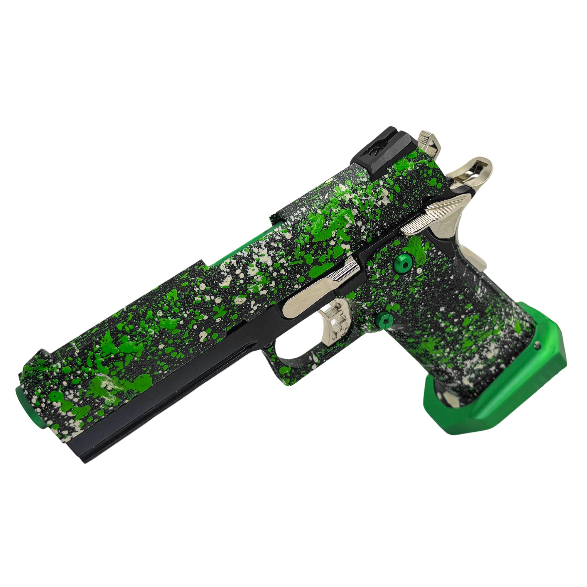 "Slime Gat" Competition 4.3 Custom Hi-Capa - Gel Blaster (Metal) - The Custom "Slime Gat" by GBU - Stand out with this one-of-a-kind, custom-painted pistol!