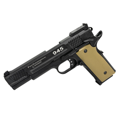 Smith & Wesson M945 PERFORMANCE CENTER - Gas Pistol - Constructed with a full metal body, it delivers a genuine weight and handling experience, while its firing power exceeds 300 feet per second, making it ideal for both display and performance.