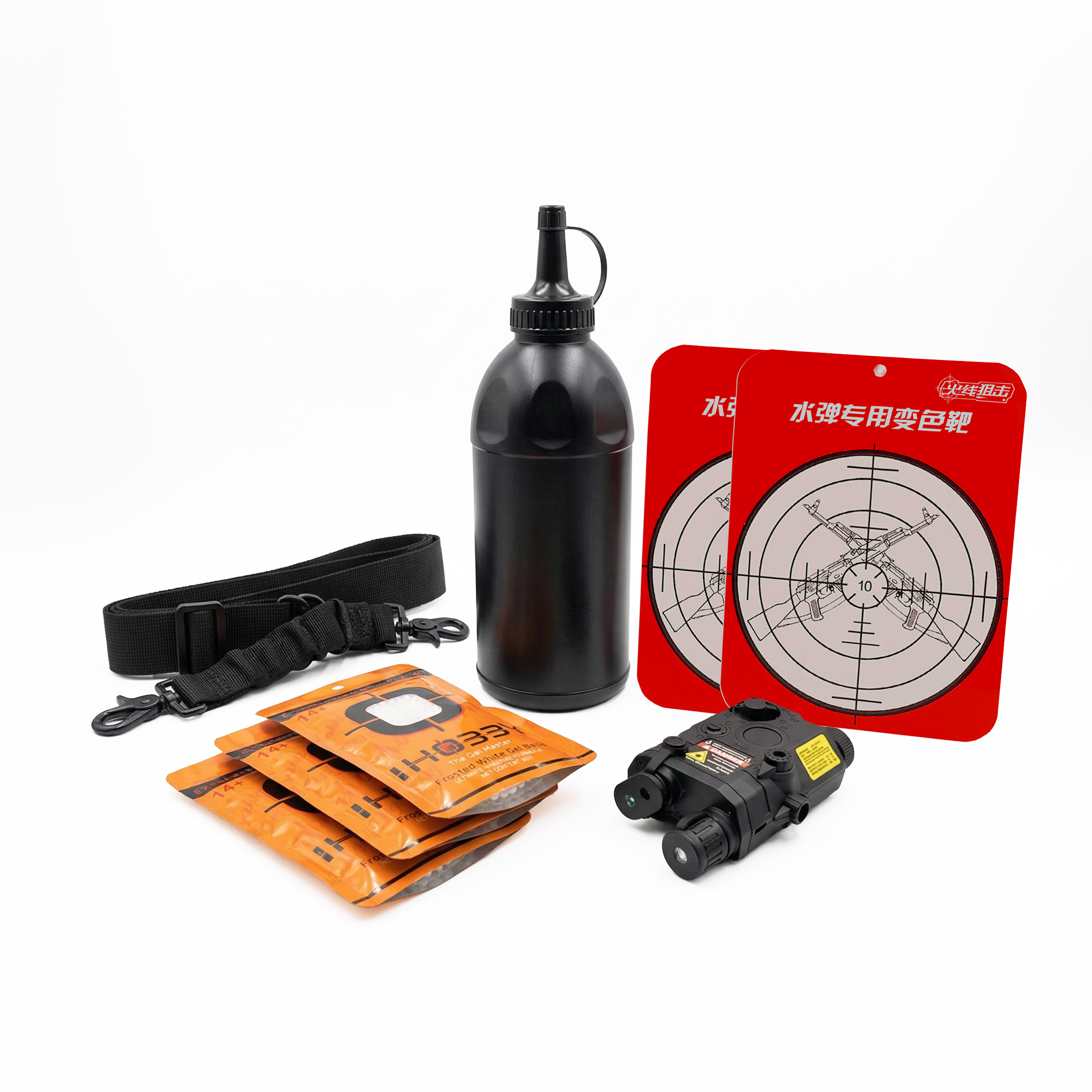 Destroyer Tactical Kit - 1x Tactical Laser3x Frost Gel Balls2x Target1x Speed Loader1x Sling
