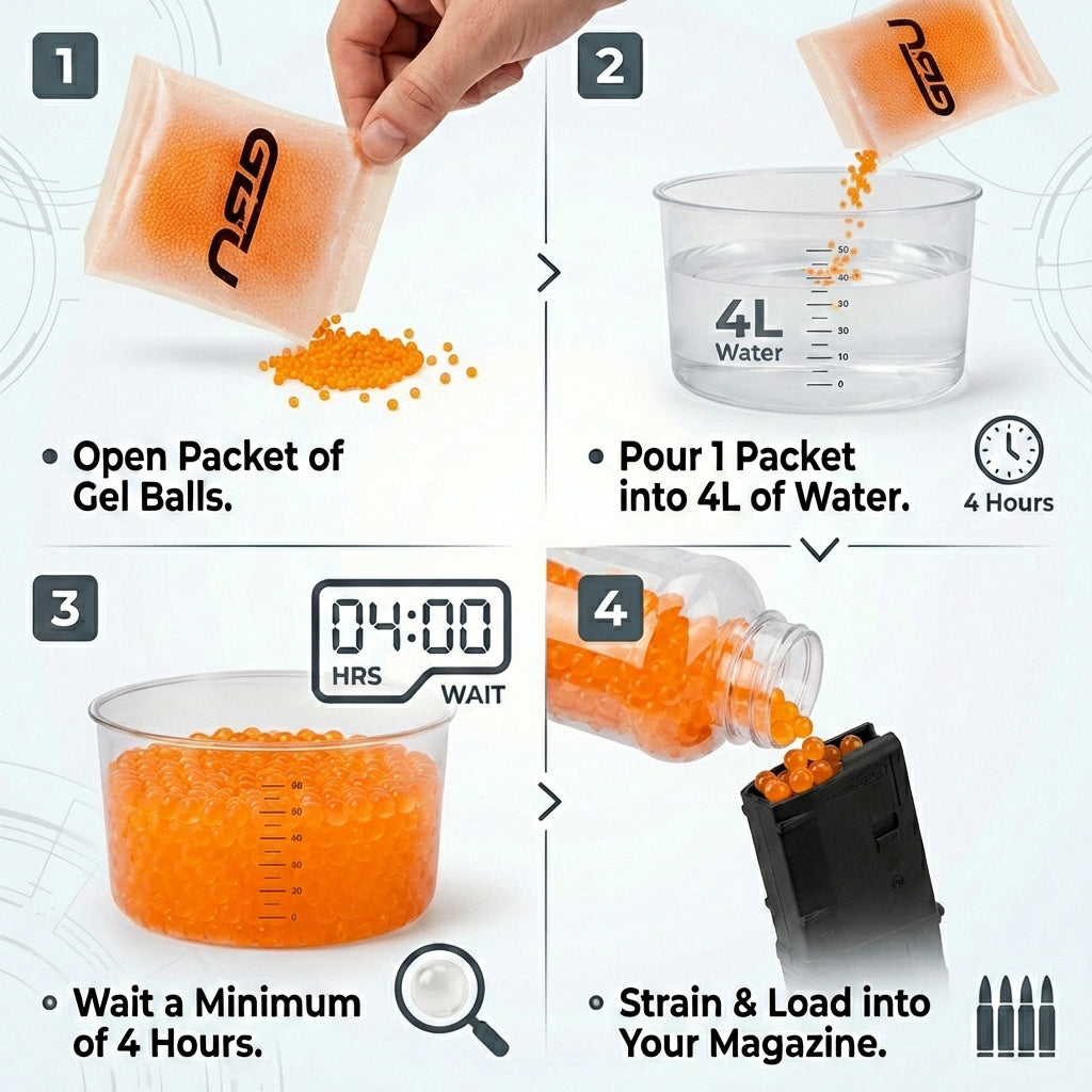 10,000 Starter Orange Hornet Gel Balls
