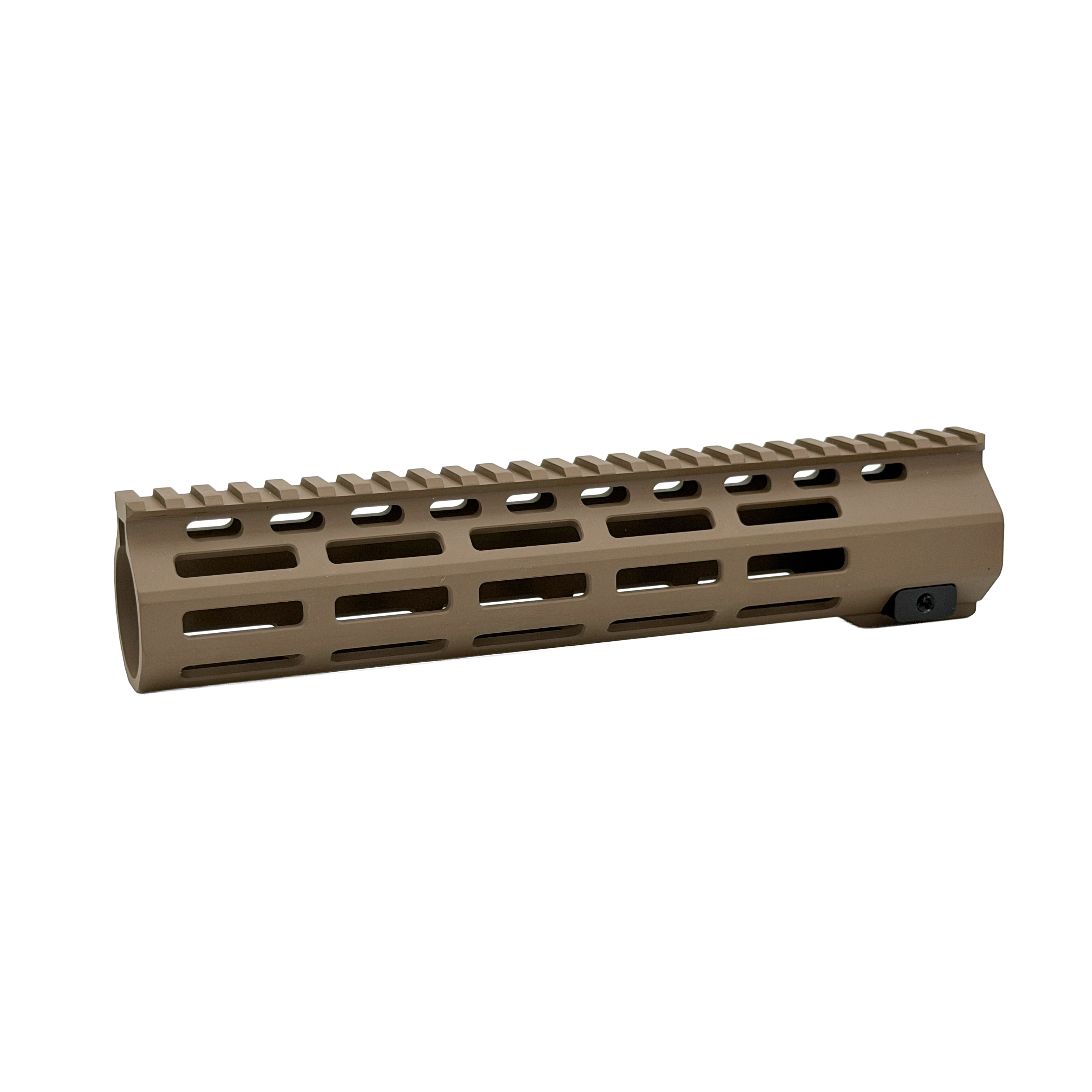 M4 Handgaurd - front view - Full metal M-LOK handguard for M4 platforms, delivering lightweight strength, improved heat dissipation and maximum accessory mounting versatility.