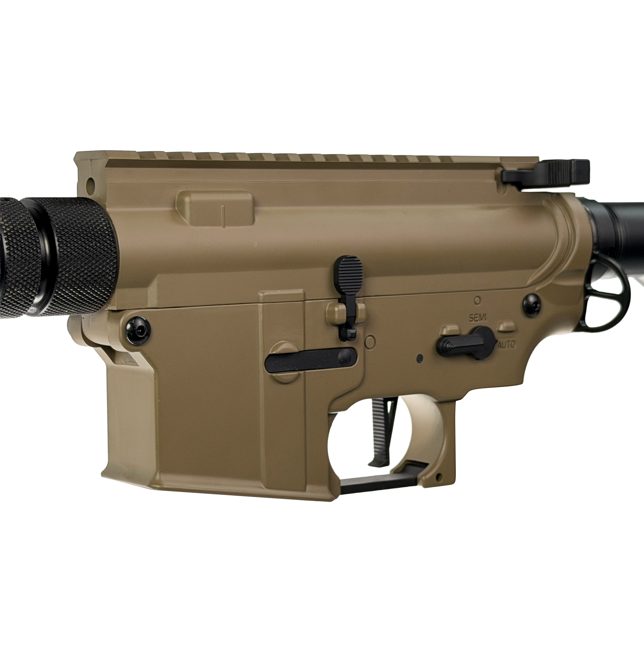 M4 Receiver - front view - A full metal v2 receiver, perfect for your next build or revamp of your nylon v2 m4