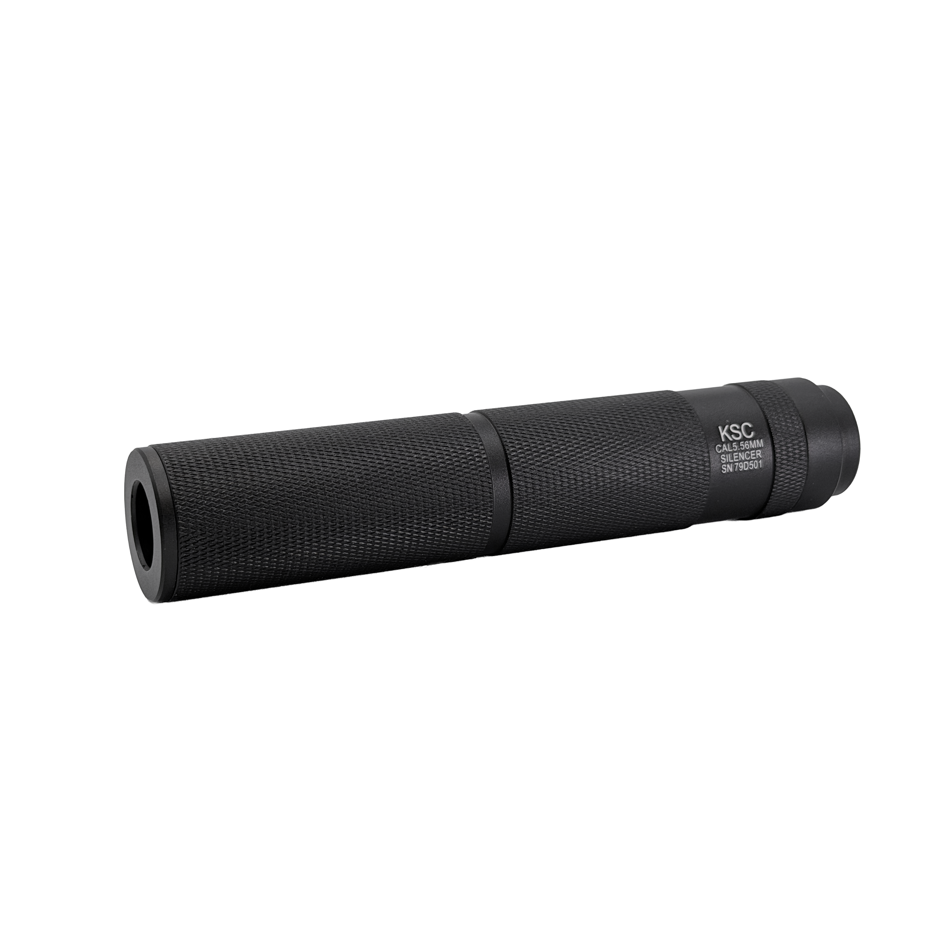KSC Suppressor - Sleek 14mm reverse thread suppressor that adds a tactical look and subtle sound dampening to your build.