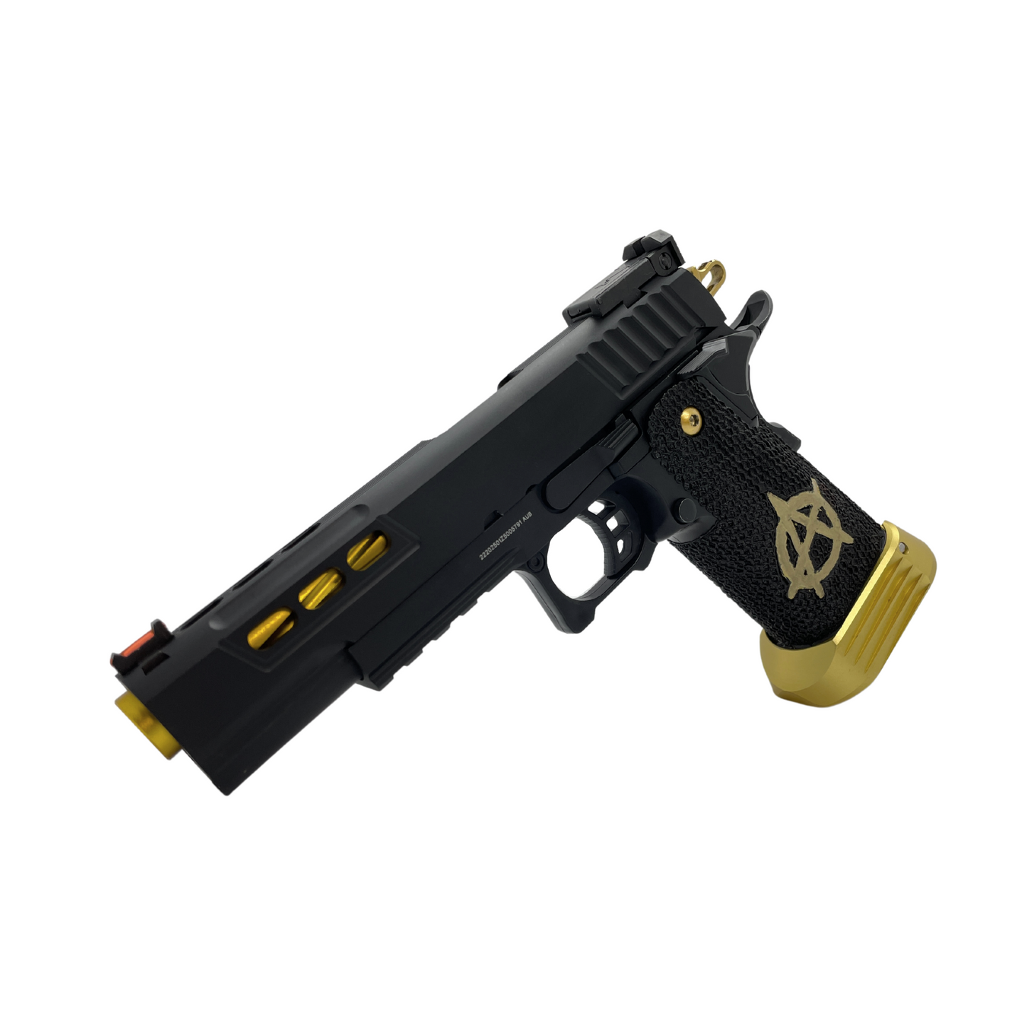Custom Anarchy Gold Switch G/E Hi-Capa 5.1 Gas Pistol - Gel Blaster