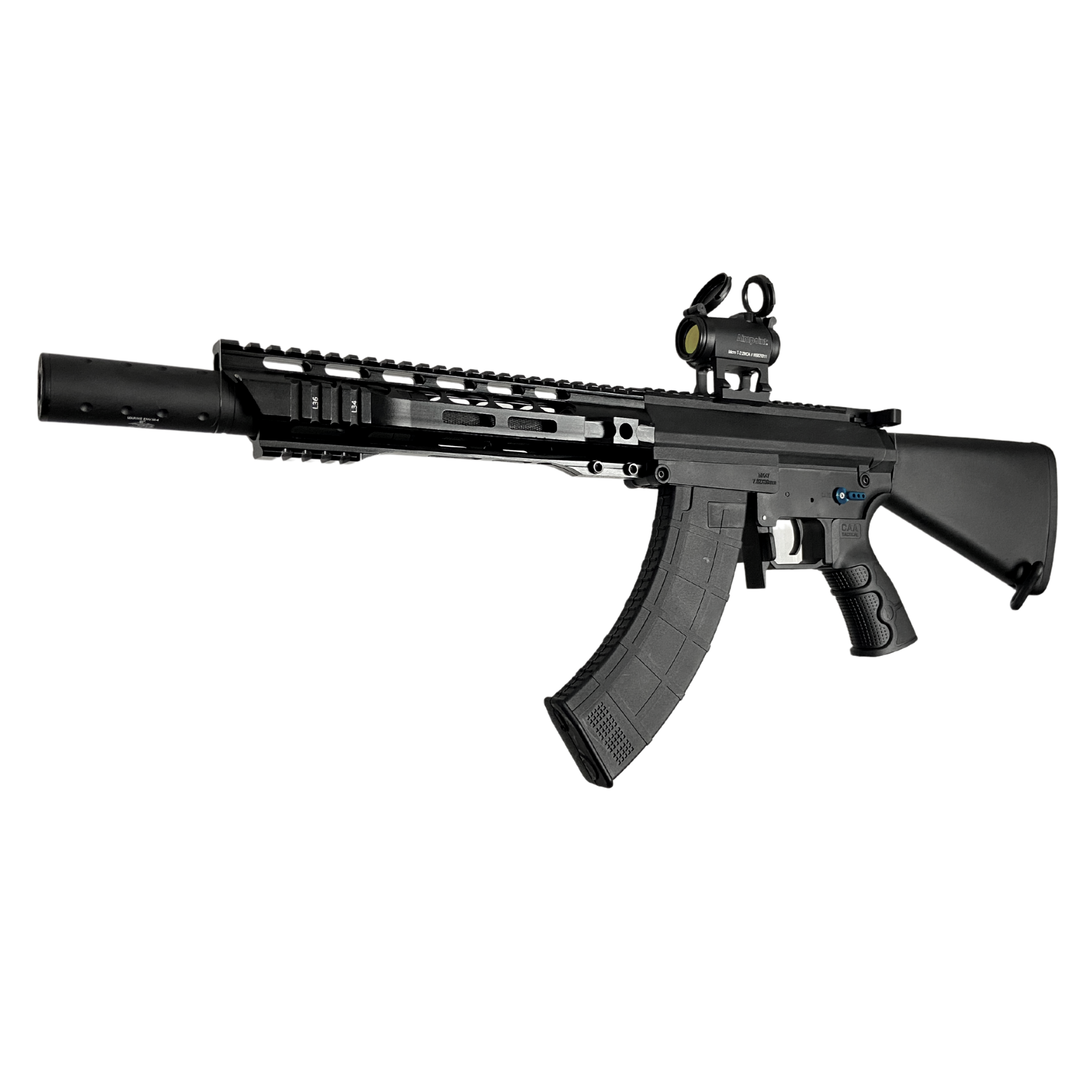 "Black Ops MK47" GBU Custom - Gel Blaster - This is the Black Ops MK47 Built with a super strong hardened nylon receiver