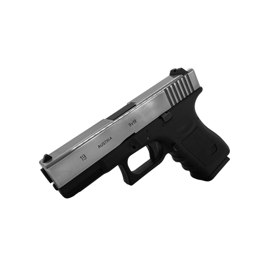 Custom Polished slide WE Tech G19 Metal Gas Blowback Pistol - Gel Blaster