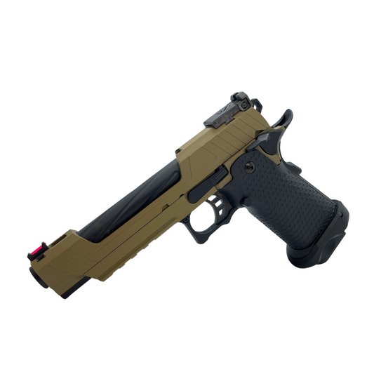 Tan G/E 3401 Cut-Out Hi-Capa 5.1 Gas Pistol - Gel Blaster