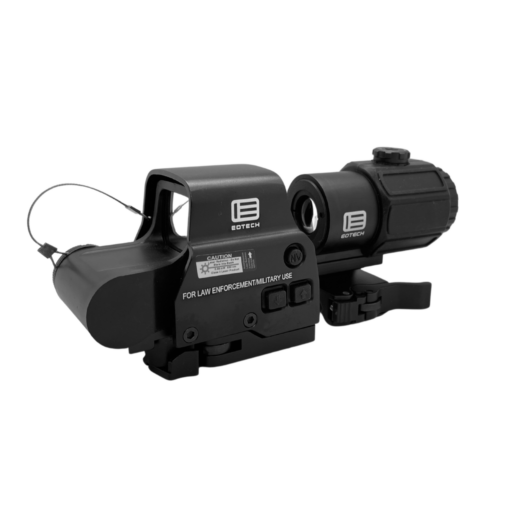 EOTECH 558/ G33 3X Magnifier Combo - Featuring a full metal 558 holographic sight paired with a G43 3X magnifier to give you the ultimate precision.