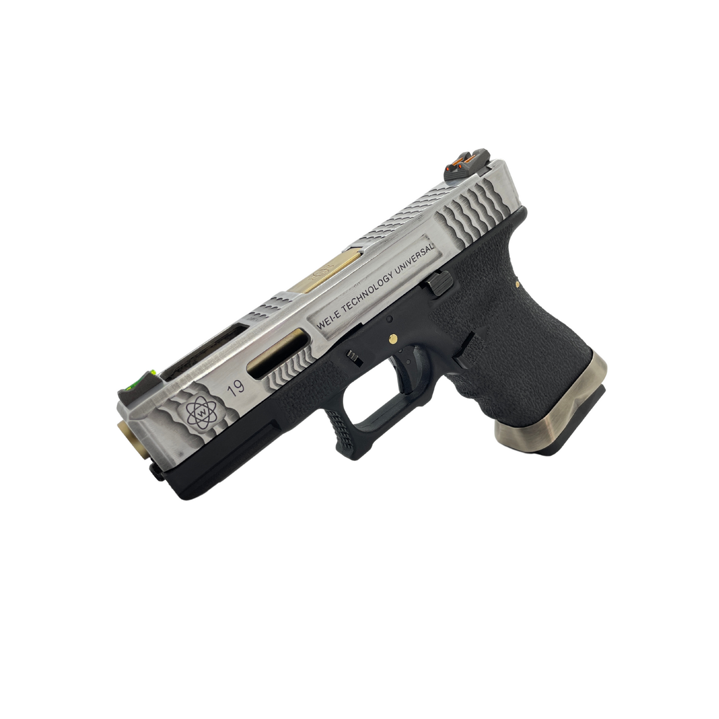 Custom Polished WE Tech G19 T5 G-FORCE Metal Gas Blowback Pistol - Gel Blaster