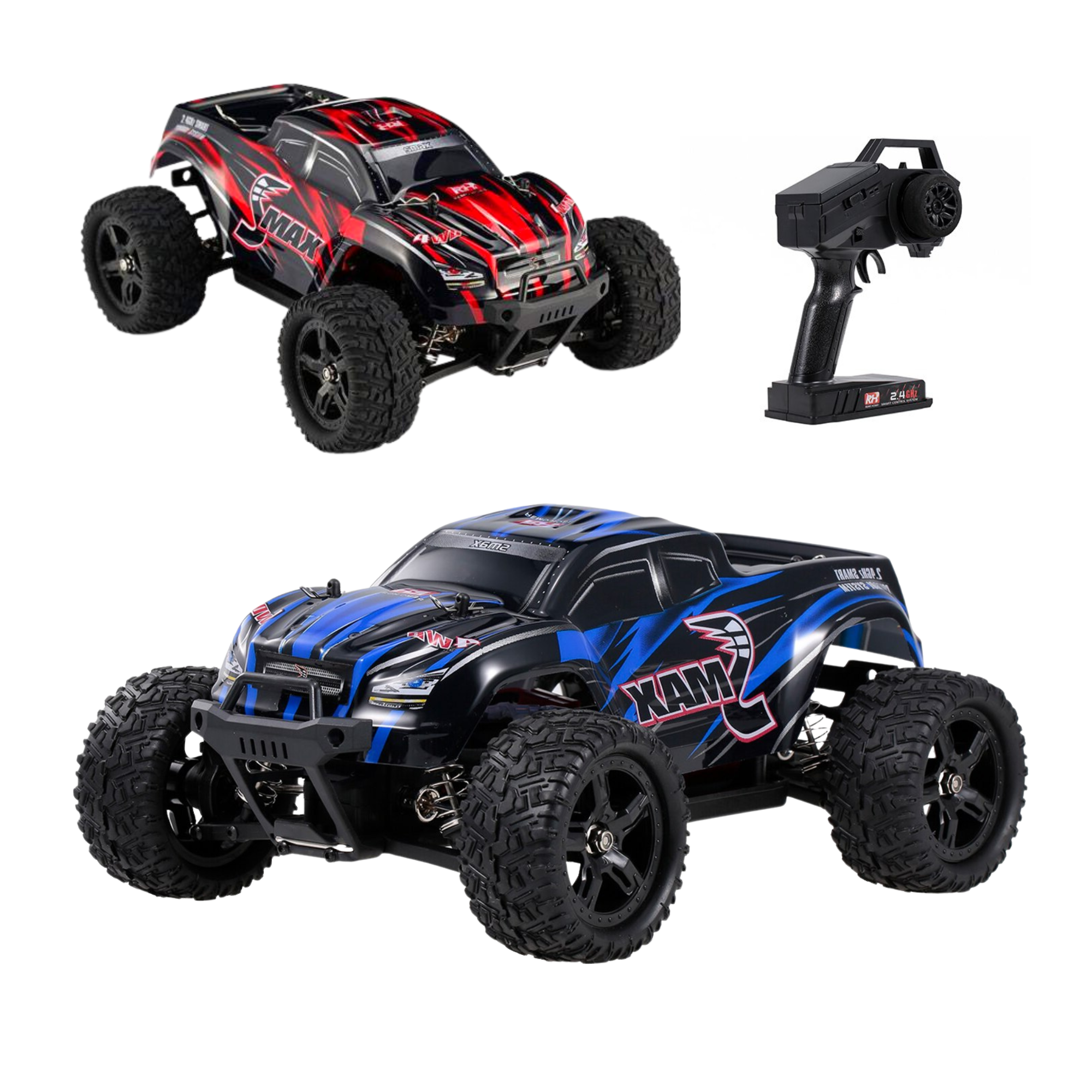 RH SMAX Upgraded Off-Road Brushed Monster Truck 1/16 - Welcome to the new era of RC controlled trucks by Remo Hobby!