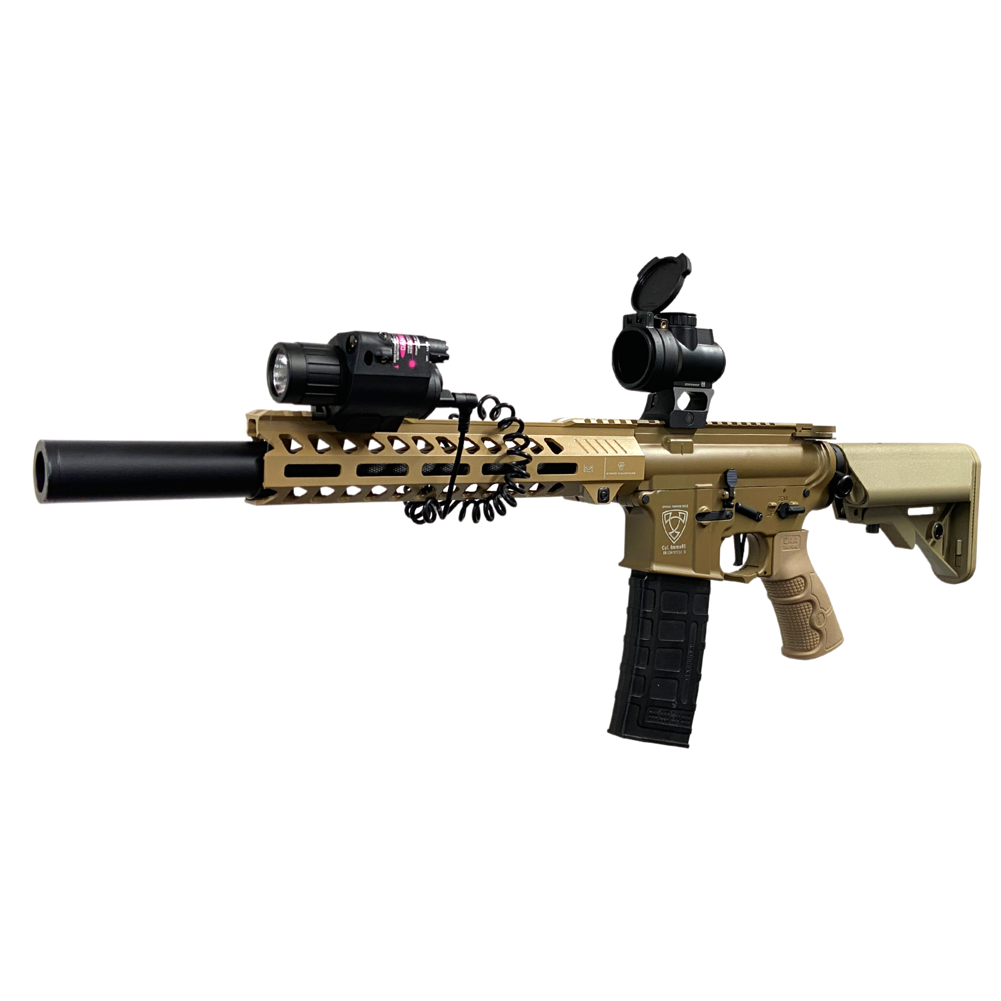 "Sand Stalker" GBU Custom - Gel Blaster - The Sand Stalker is no joke, and the price reflects that This custom build ha