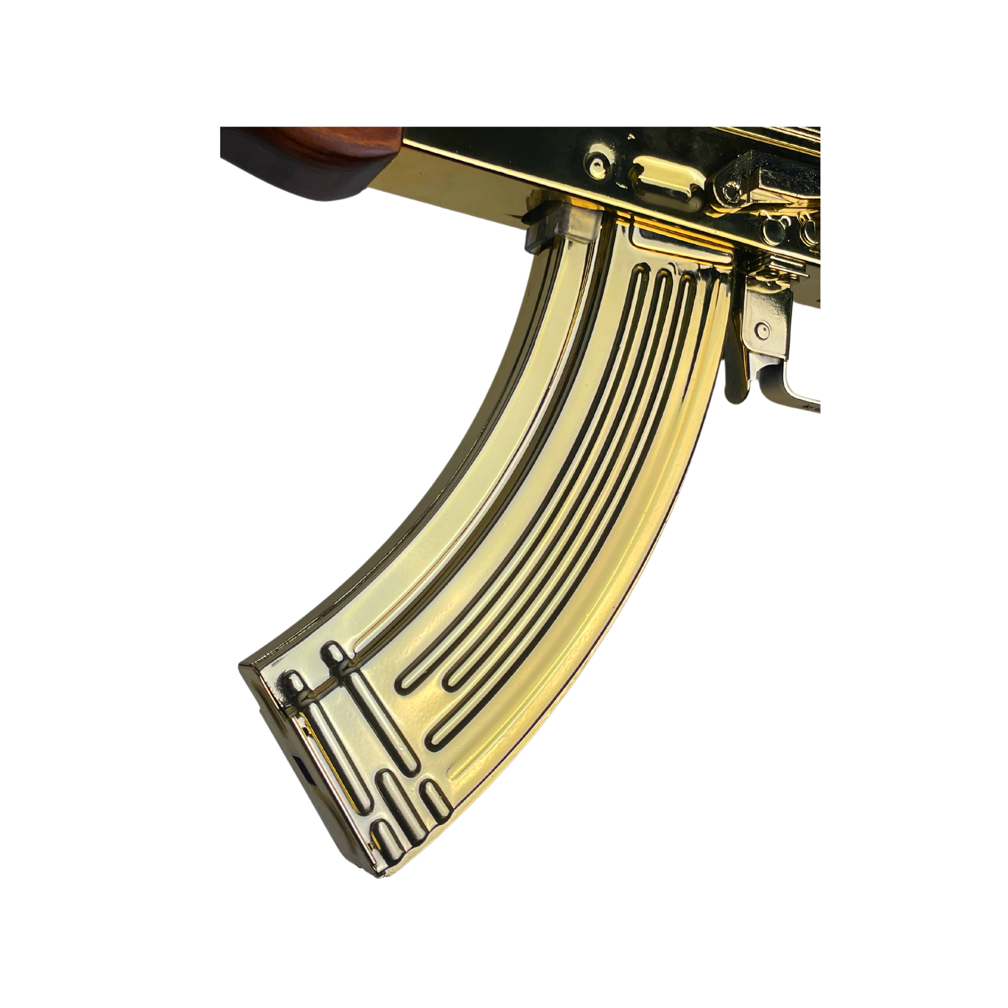 Double Bell Gold AK47 Metal/ Wood - Gel Blaster