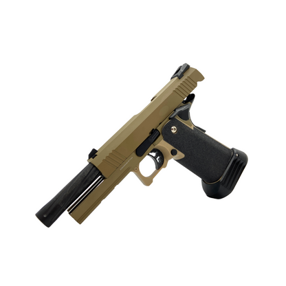 Custom GBU G/E 3303T 4.3 OPS Tactical Gas Pistol - Gel Blaster TAN