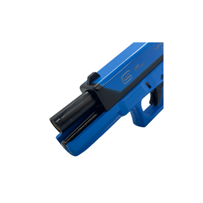 Double Bell (Blue) Training G17 Metal Green Gas Blowback Pistol - Gel Blaster