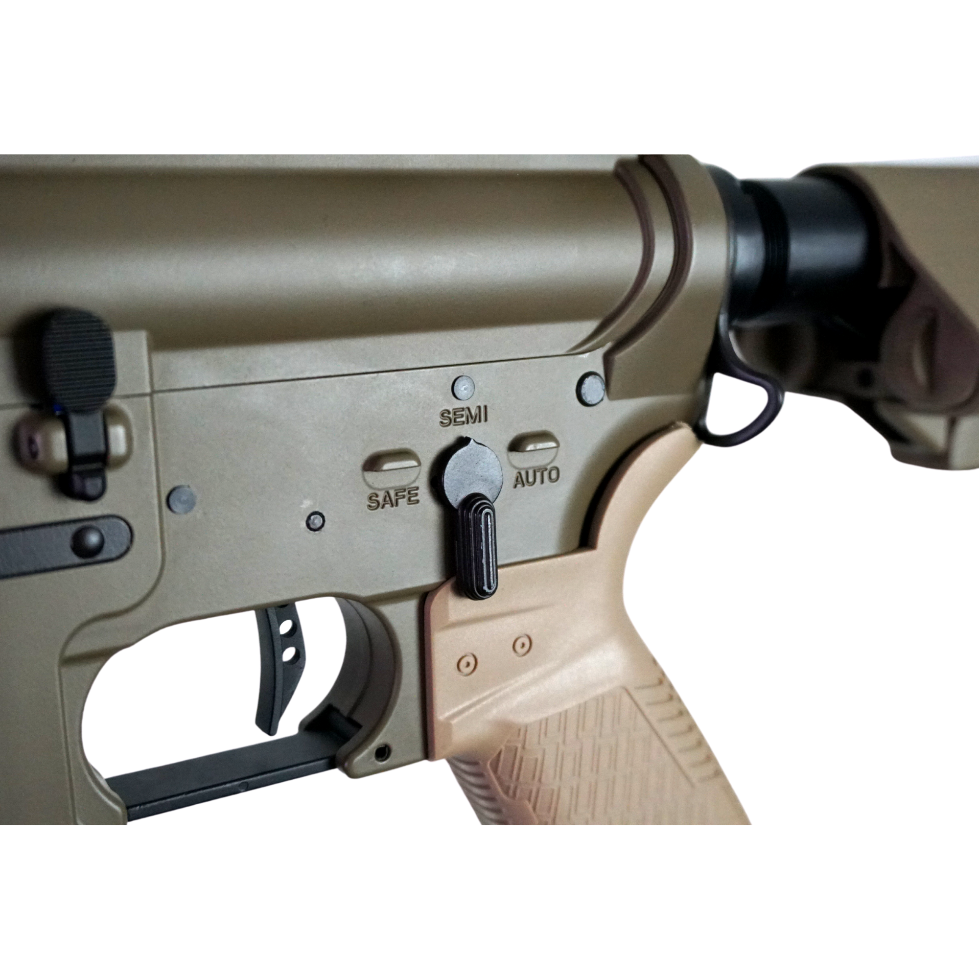 GBU Custom CYMA M4 CQB-R - Gel Blaster (Metal) - It is hard to find a tan blaster that looks this good, and hits this hard...