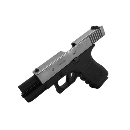 Custom Polished slide WE Tech G19 Metal Gas Blowback Pistol - Gel Blaster