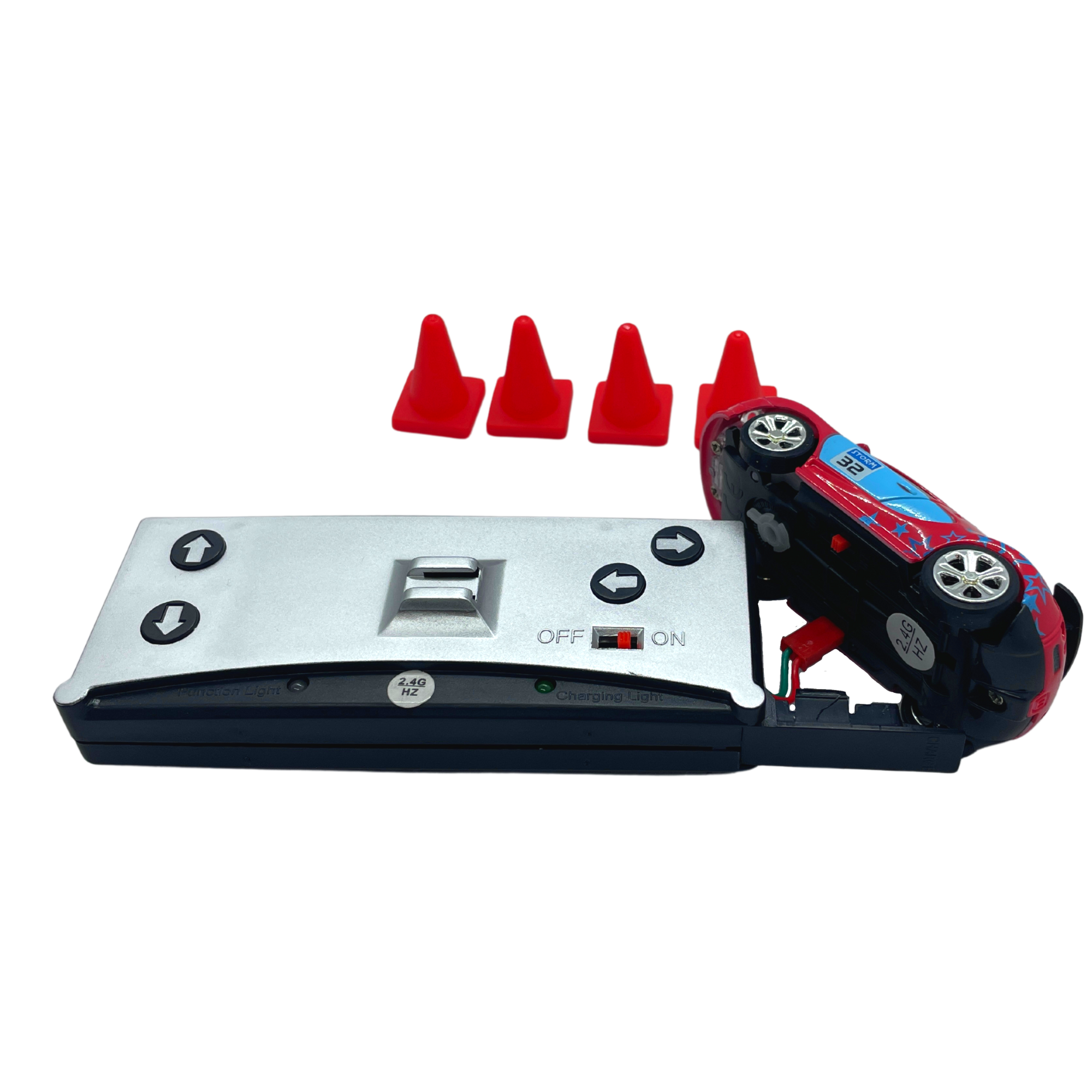 Code Mini RC Race Car 2.4G (Bluetooth/ App) - Sporting your choice of remote controlling or download a fast easy app to allow you to race with your smart phone!