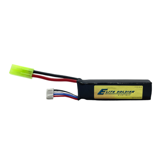 11.1v Short Cell High Discharge 2000 mAh Battery ( Green Mini Tamiya/ JST Connections)