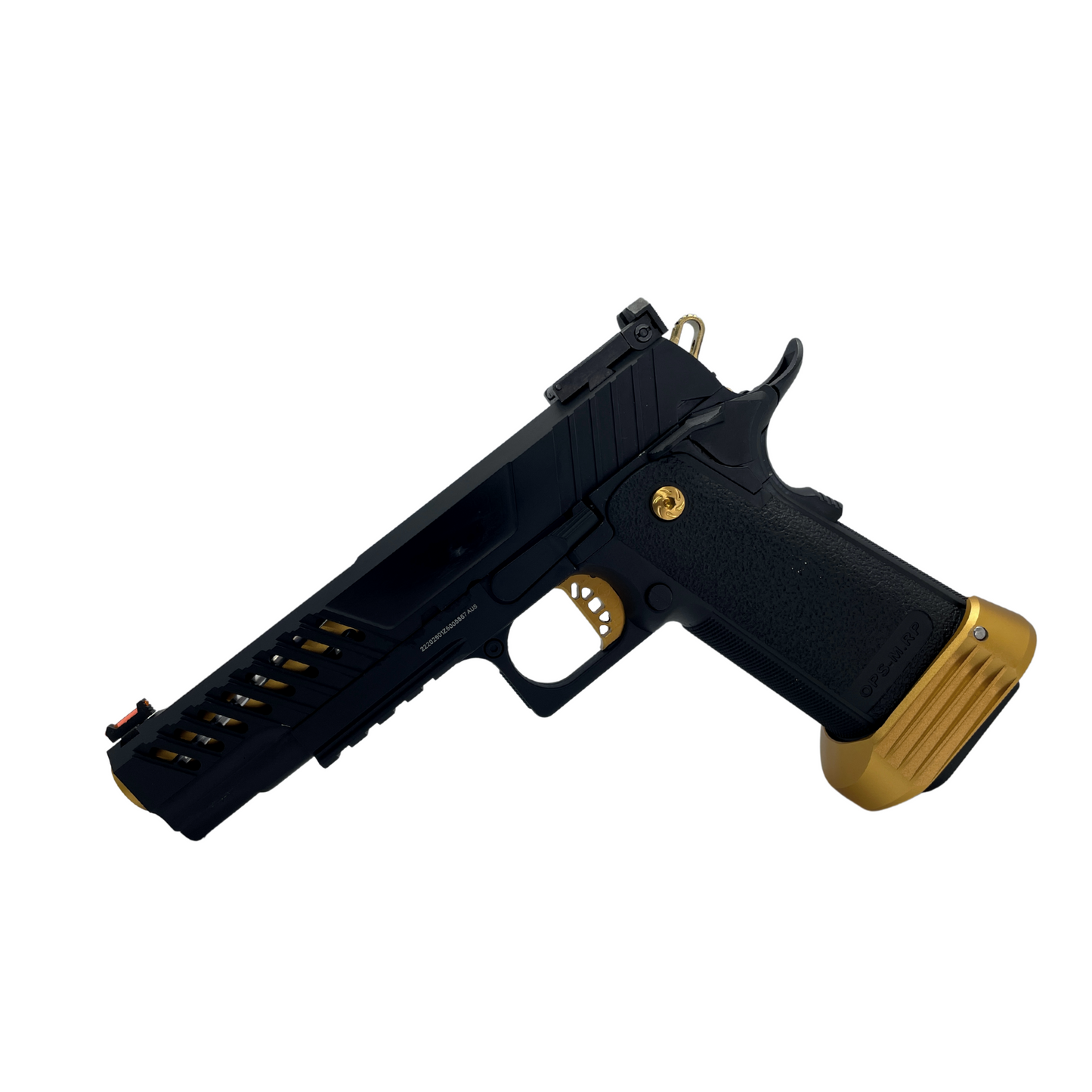 "Swiss Gold" Custom G/E 5.1 Hi-Capa Gas Pistol - Gel Blaster
