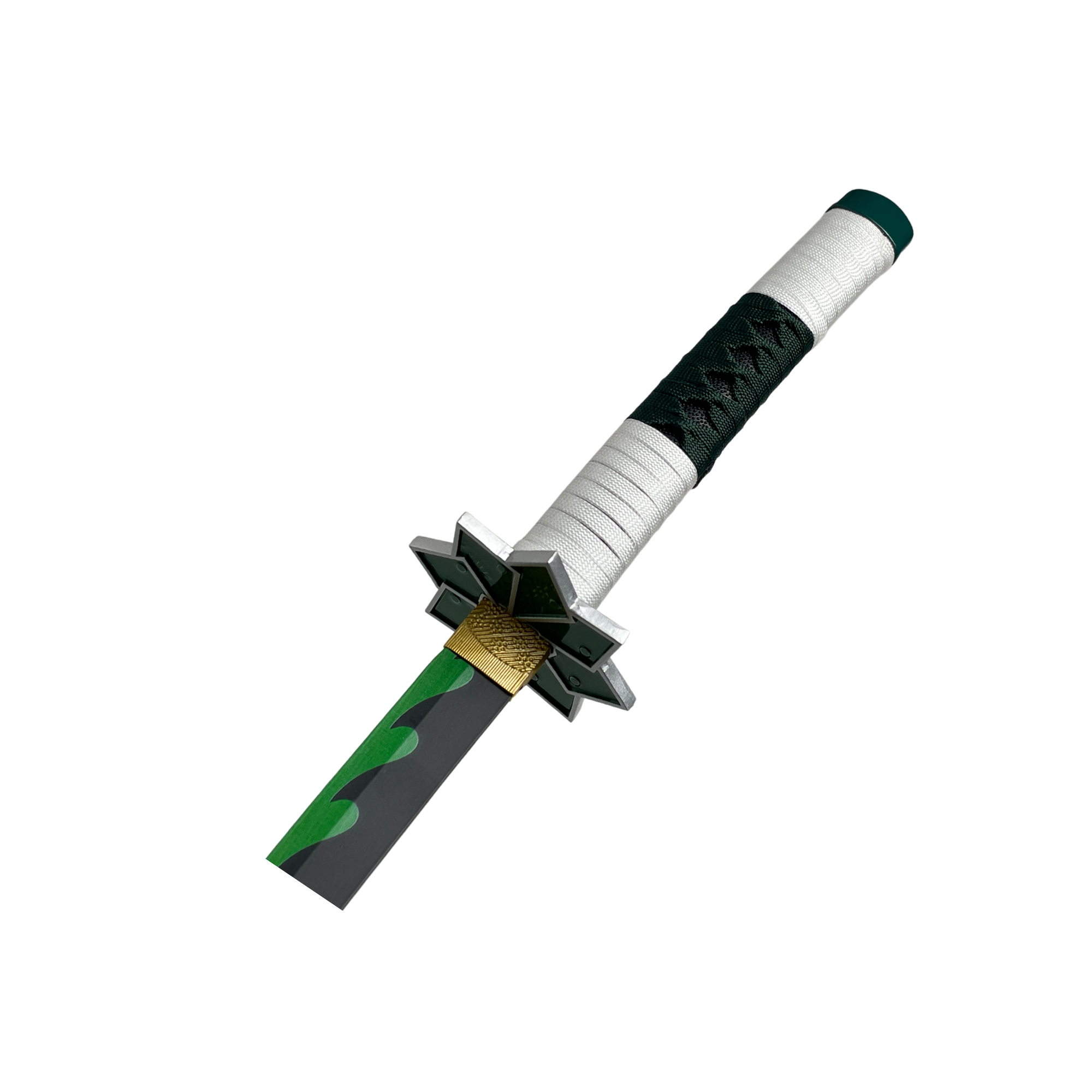 DEMON SLAYER - KIMETSU NO YAIBA SHINAZUGAWA SANEMI SAMURAI SWORD - Featuring a high quality grip and finger guard and a perfect balance to allow you to practice and master your inner Samurai.