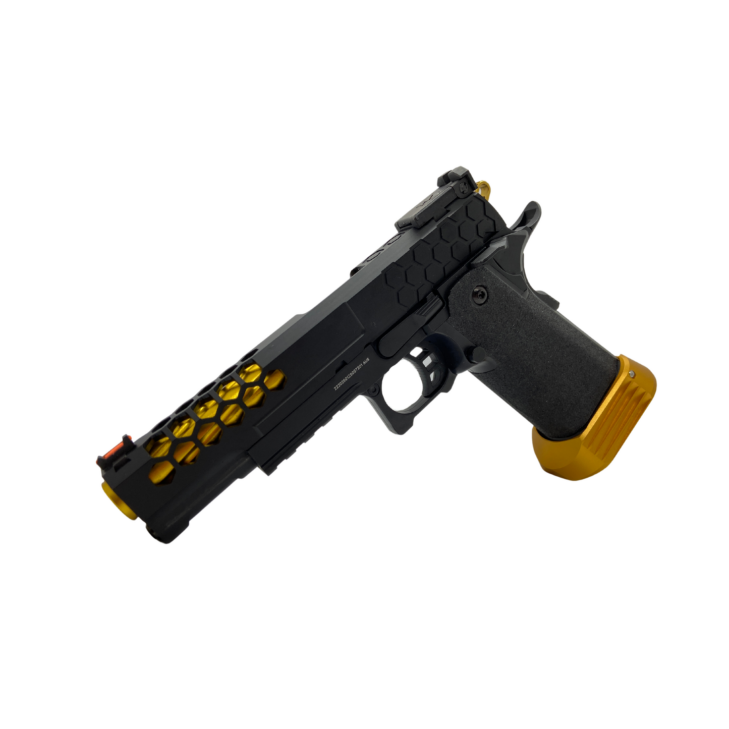 Custom "Golden" Cowcow G/E G3399 Hi-Capa Hex Gas Pistol - Gel Blaster