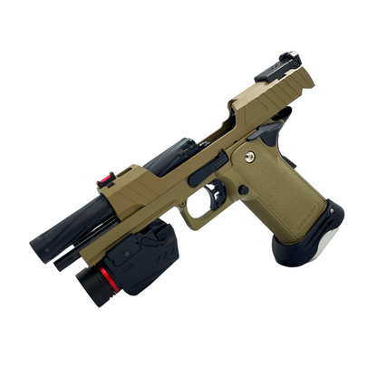 "Precision Tactical" GBU Custom 5.1 Green Gas Pistol - Gel Blaster
