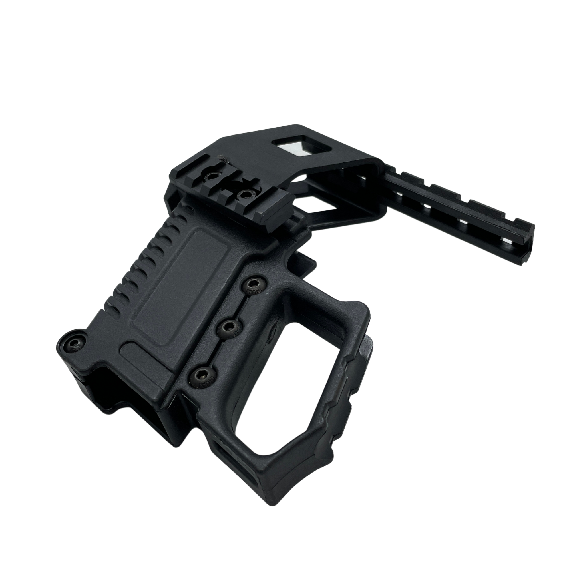Polymer G-Series Universal Carbine Kit - A solid polymer construction kit with a top rail and mag storage capacity to make your gameplay aggressive and efficient.This kit allows you to upgrade the look and efficiency of how you play and storage of a spare mag inside the carbine kit itself which is very useful in fast pace games.