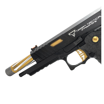 Custom "Striker" Combat Master TTI G/E  5.1 Hi-Capa Green Gas Pistol - Gel Blaster
