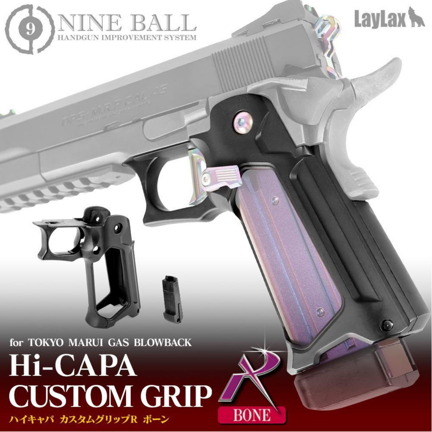 Nineball Skele (Bones) Custom Hi-Capa Grip