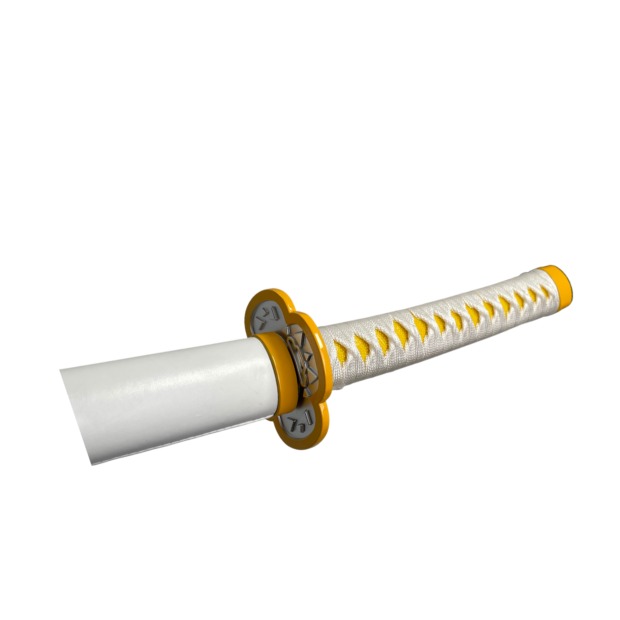 DEMON SLAYER - ZENITSU AGATSUMA'S NICHIRIN SWORD - Note** All Blades on our swords cannot be sharpened as they are a factory edge, any attempt to sharpen can lead to blade shattering.