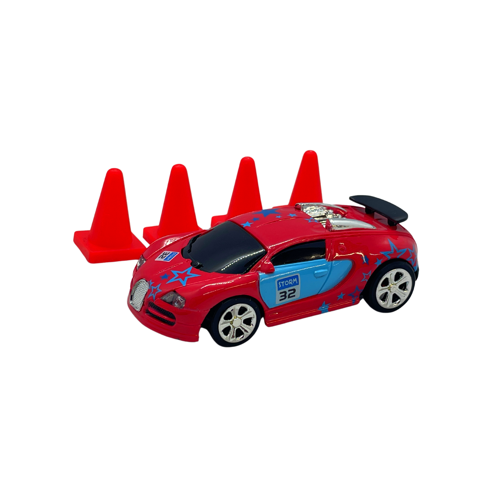 Code Mini RC Race Car 2.4G (Bluetooth/ App) - and YES its real time racing from your smart phone which is absolutely SICK!With 4 different styles to choose from you can get really creative and create a full race or obstacle tracks to navigate either racing or time trialing.