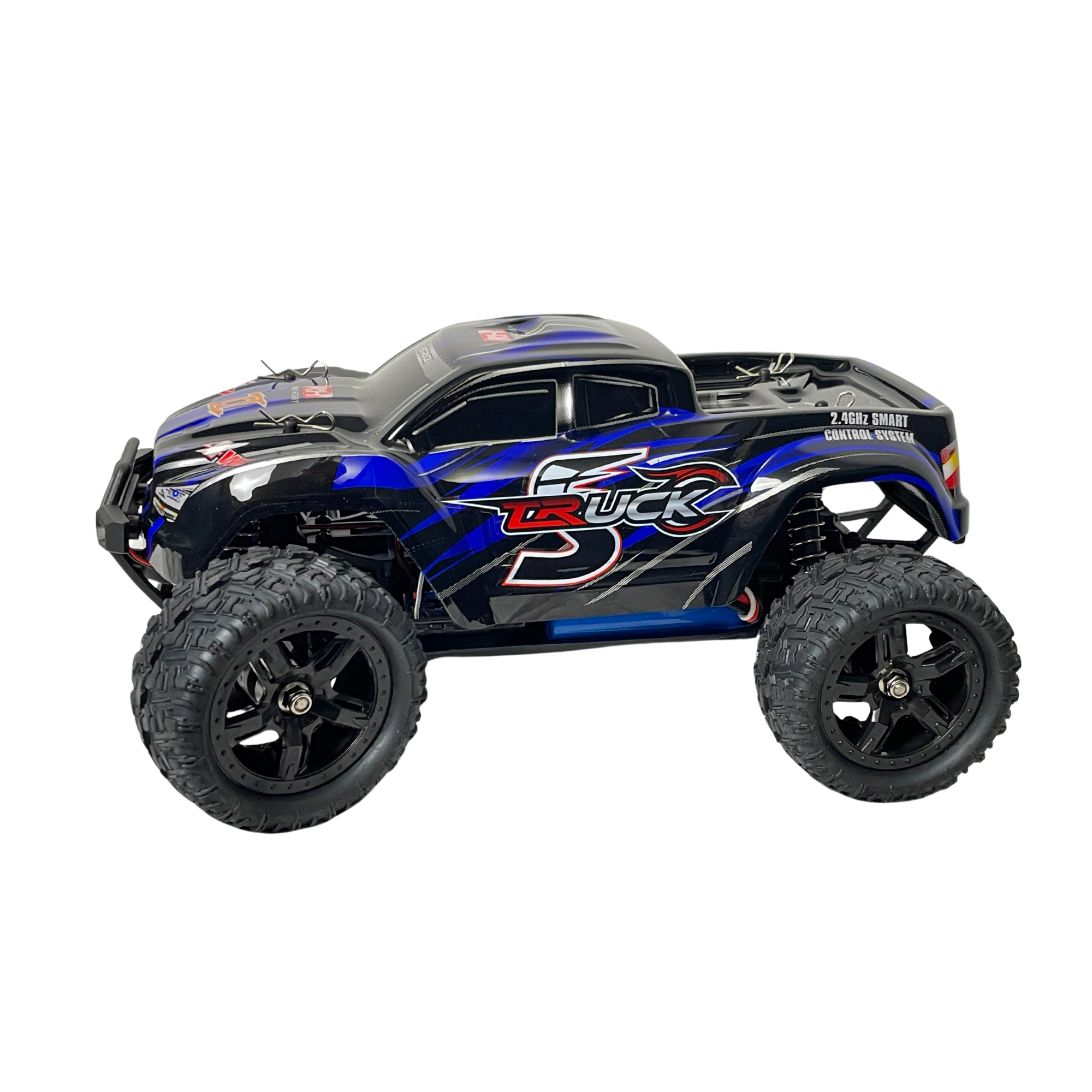 RH SMAX Upgraded Off-Road Brushed Monster Truck 1/16 - Sporting an updated version with full aluminium weak spots and a quick sensitivity you will be sure to have endless amounts of fun with the new SMAX!