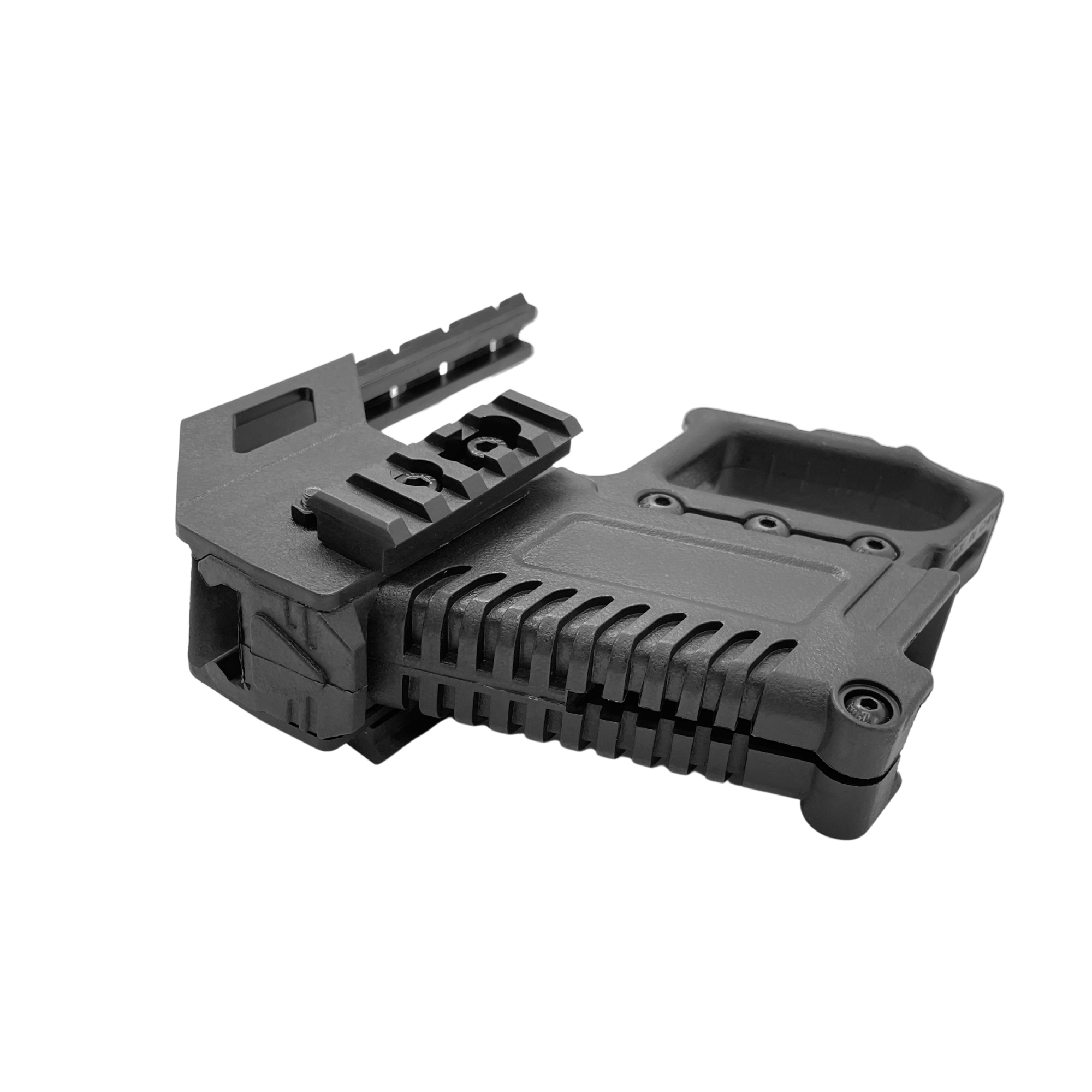 Polymer G-Series Universal Carbine Kit - A solid polymer construction kit with a top rail and mag storage capacity to make your gameplay aggressive and efficient.This kit allows you to upgrade the look and efficiency of how you play and storage of a spare mag inside the carbine kit itself which is very useful in fast pace games.