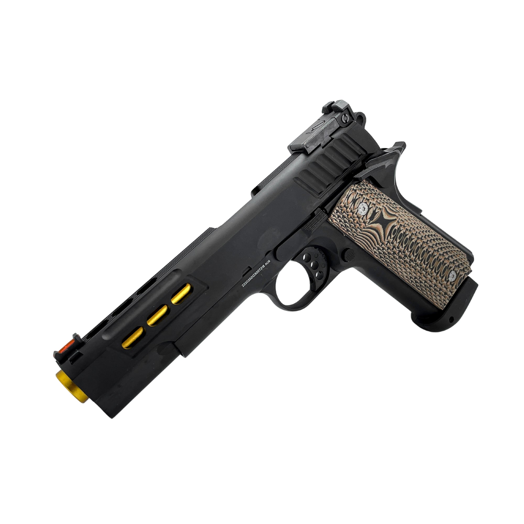 Custom "Croc" G/E Hi-Capa Gas Pistol - Gel Blaster (CO2) - The custom "Croc" Hi-Capa is a beautifully designed gas pistol featuring the latest croc skin style pistol grips.