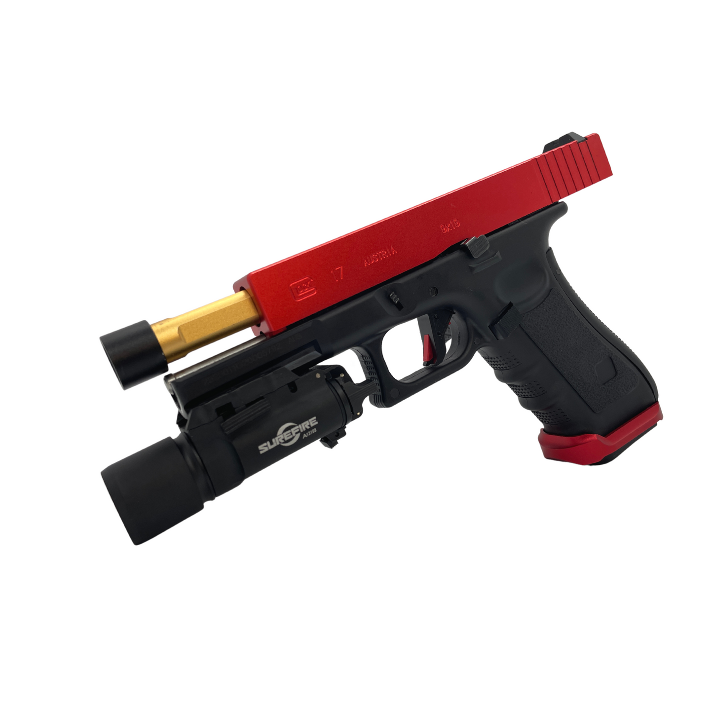 Custom G17 Metal Gas Blowback Pistol - Gel Blaster