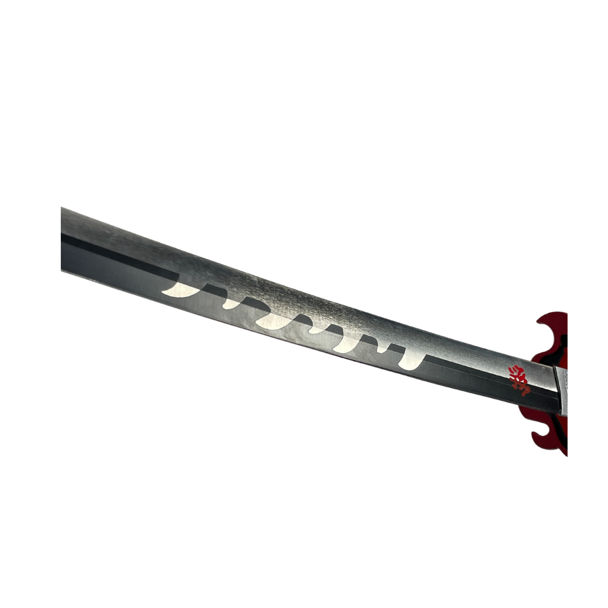 DEMON SLAYER - ZISU SWORD - Material Lightweight Carbon Steel Blade Perfect Balance Sword Case High Quality Lace Hand Grip Metal Finger Guard Specifications - 100cm Length