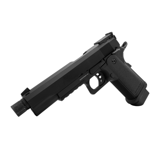 Custom Black on Black 5.1 Hi-Capa Green Gas Pistol - Gel Blaster