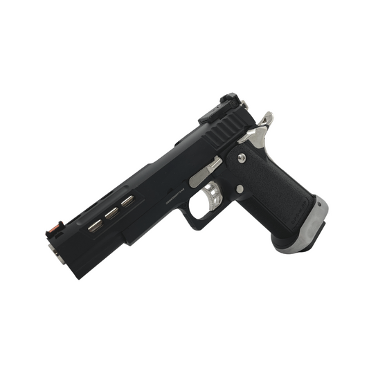 Custom GMX "Black & Silver" G/E Hi-Capa 5.1 Gas Pistol - Gel Blaster