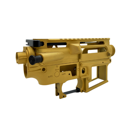 Cerakoted (Gold) Custom CNC V2 Receiver for Gel Blaster