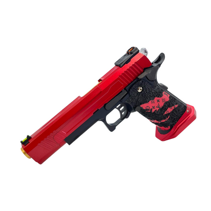 "Red Faction" GBU Custom Green Gas Pistol - Gel Blaster