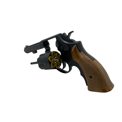 Double Bell Stubby M10 Black Green Gas Revolver - Gel Blaster