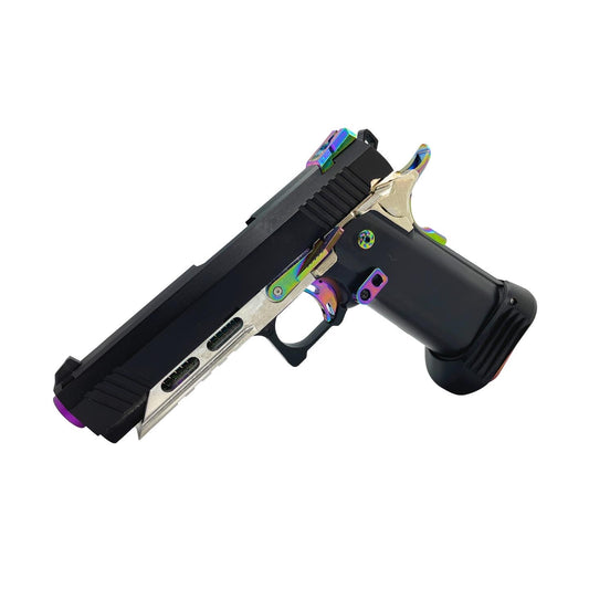 "Rainbow Eclipse" Custom GBU 4.3 Comp Hi-Capa Pistol - Gel Blaster
