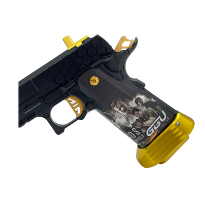 Custom "Gold Cartel" G/E Hi-Capa Gas Pistol - Gel Blaster